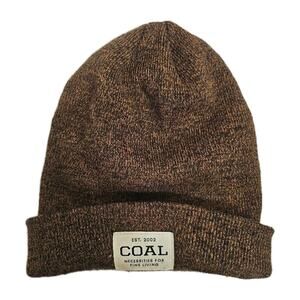 Coal Uniform Mid Length Knit Cuff Beanie Fit Brown Unisex One Size Fits Most